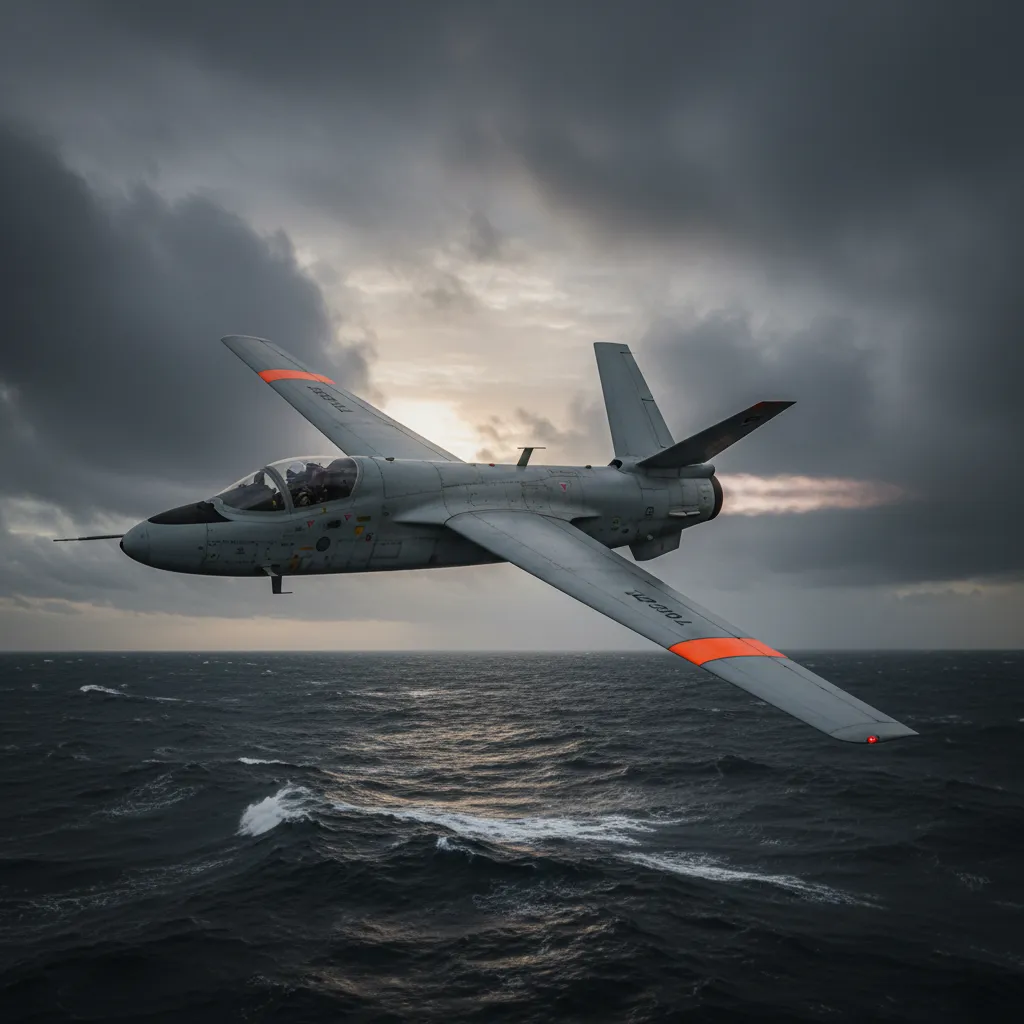 BQM-34 Firebee (Early Armed UAV) — BQM-34 Firebee converted to early armed strike UAV configuration. Broken Front Tier-1 Drones / Unmanned unit render.
