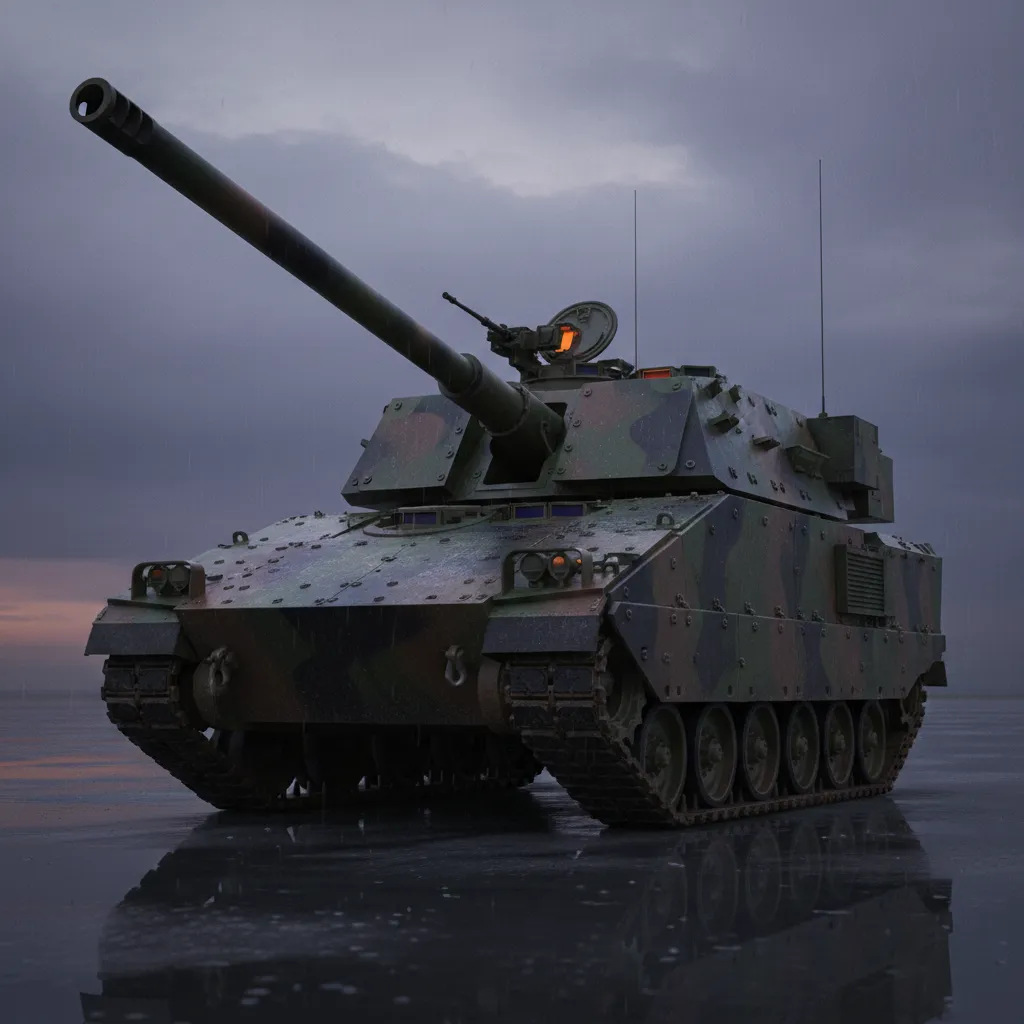 M109 Paladin (Basic SP Howitzer) — M109 Paladin 155mm self-propelled howitzer. Broken Front Tier-1 Artillery / Launchers unit render.
