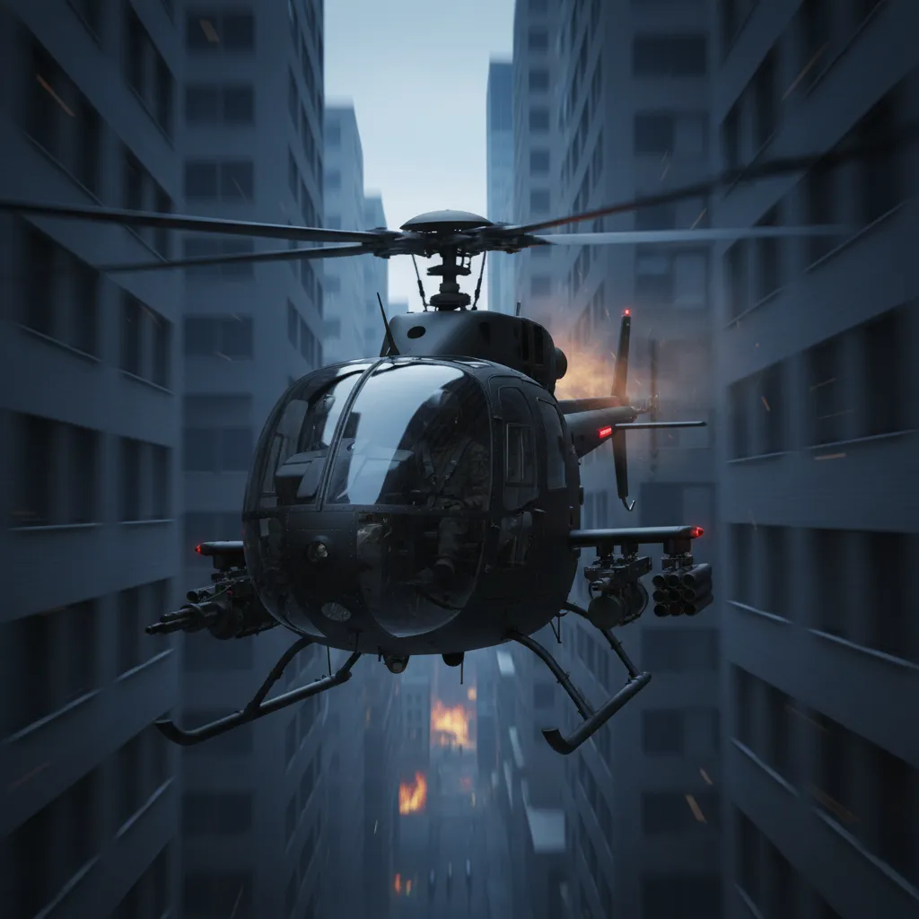 OH-13 Sioux (Training/Liaison) — OH-13 Sioux basic training and liaison helicopter. Broken Front Tier-1 Air (Rotary) unit render.
