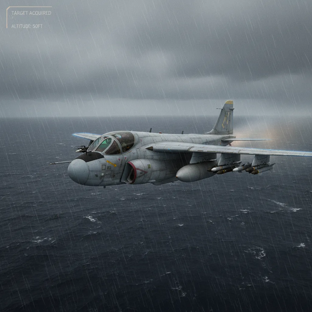 A-6 Intruder (All-Weather Strike) — A-6 Intruder all-weather carrier-based strike aircraft. Broken Front Tier-1 Air (Fixed-Wing) unit render.