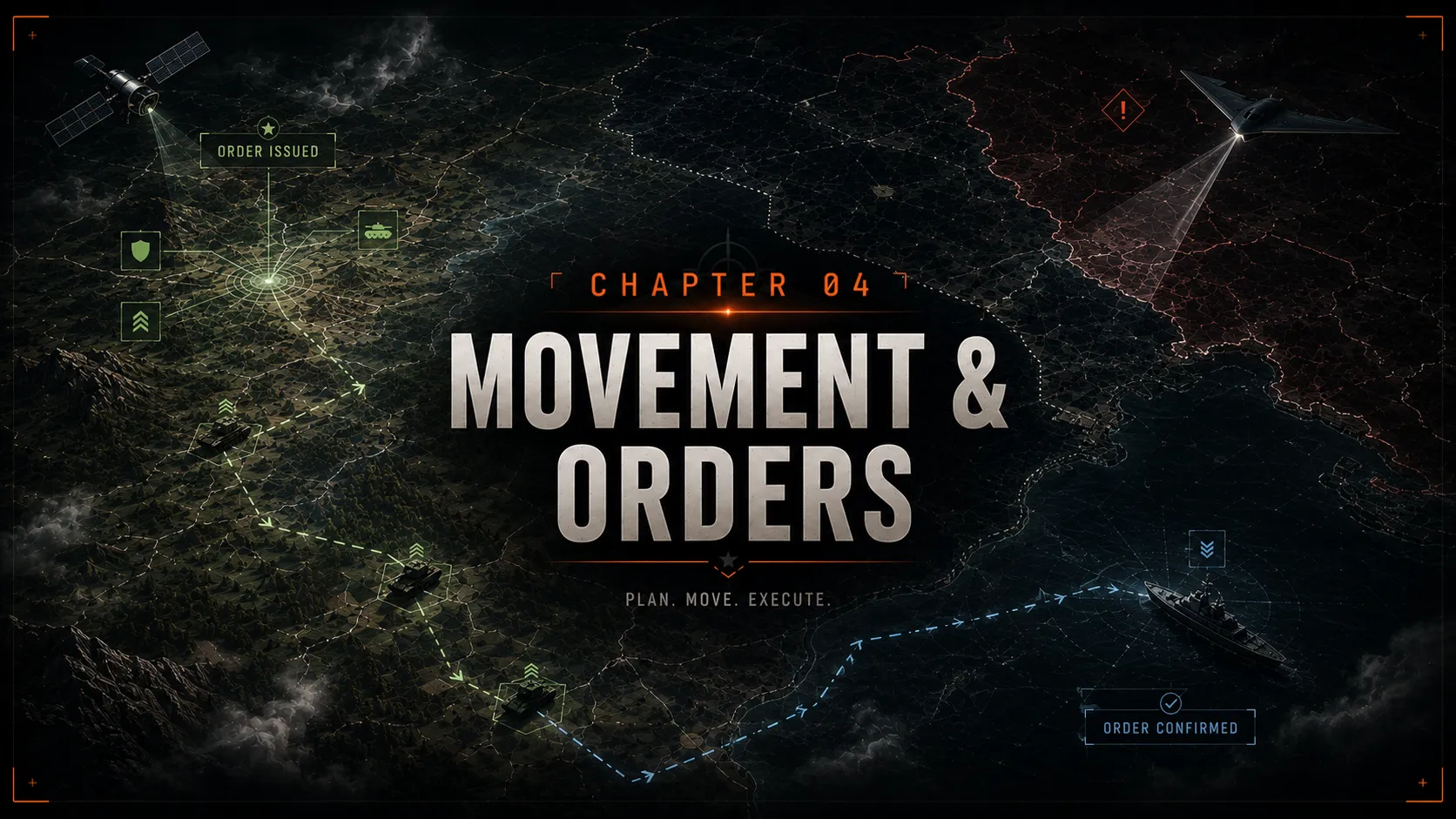 Chapter 04 — Movement & Orders. Plan. Move. Execute.