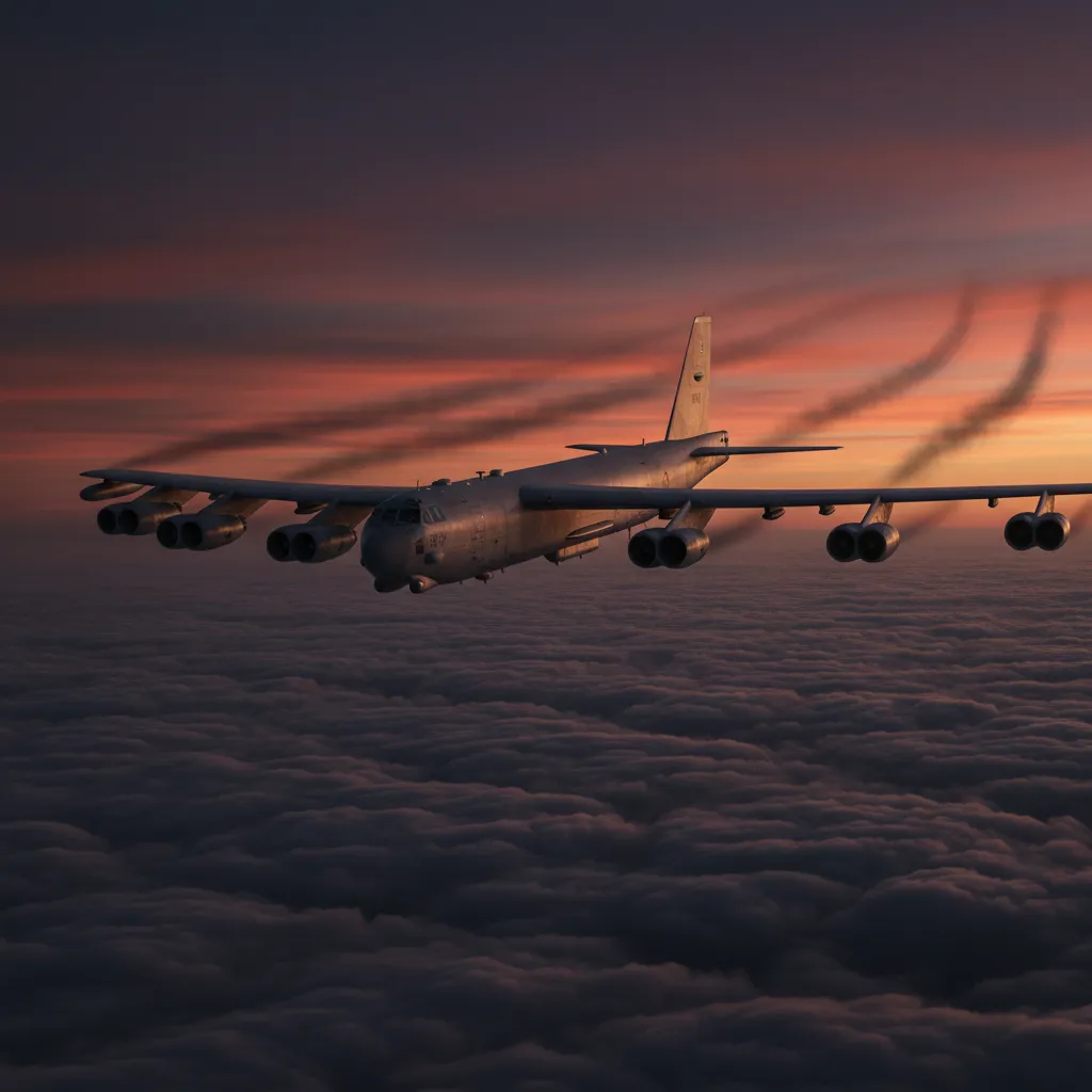 B-52 Stratofortress (Cold War Heavy Bomber) — B-52 Stratofortress long-range strategic bomber. Broken Front Tier-1 Air (Bombers) unit render.